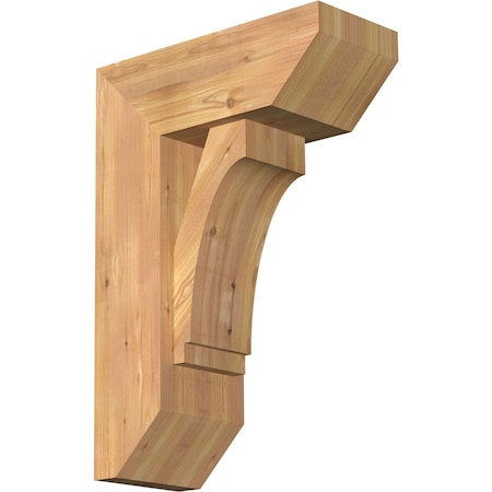 Ekena Millwork Imperial Slat Smooth Bracket w/ Offset Brace, Western Red Cedar, 7 1/2"W x 18"D x 26"H BKT0806X18X26IMP06SWR
